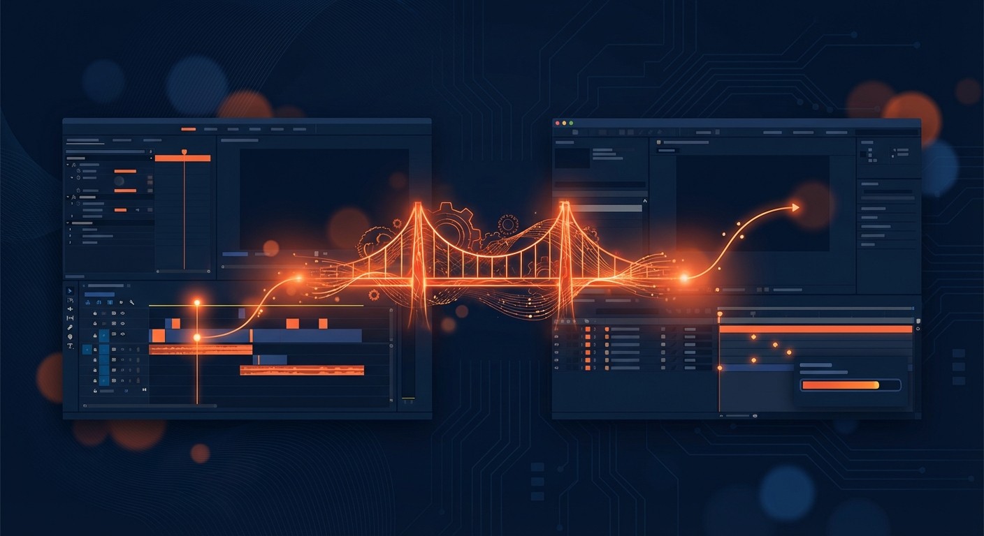 Interface Adobe Premiere Pro avec timeline ouverte en montage